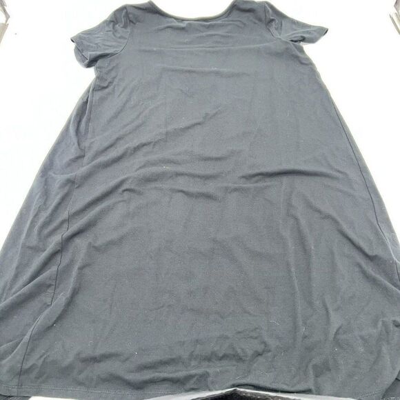 J. Jill Wearever Collection Black Jersey Dress Short Sleeve Stretchy Small - Picture 1 of 3